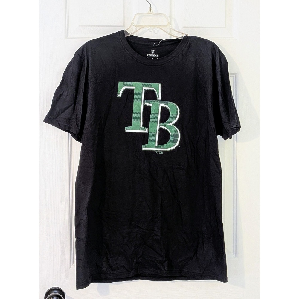 Fanatics Tampa Bay Rays Eflin 24 MLB T-Shirt Plaid Graphic Tee Large NWT